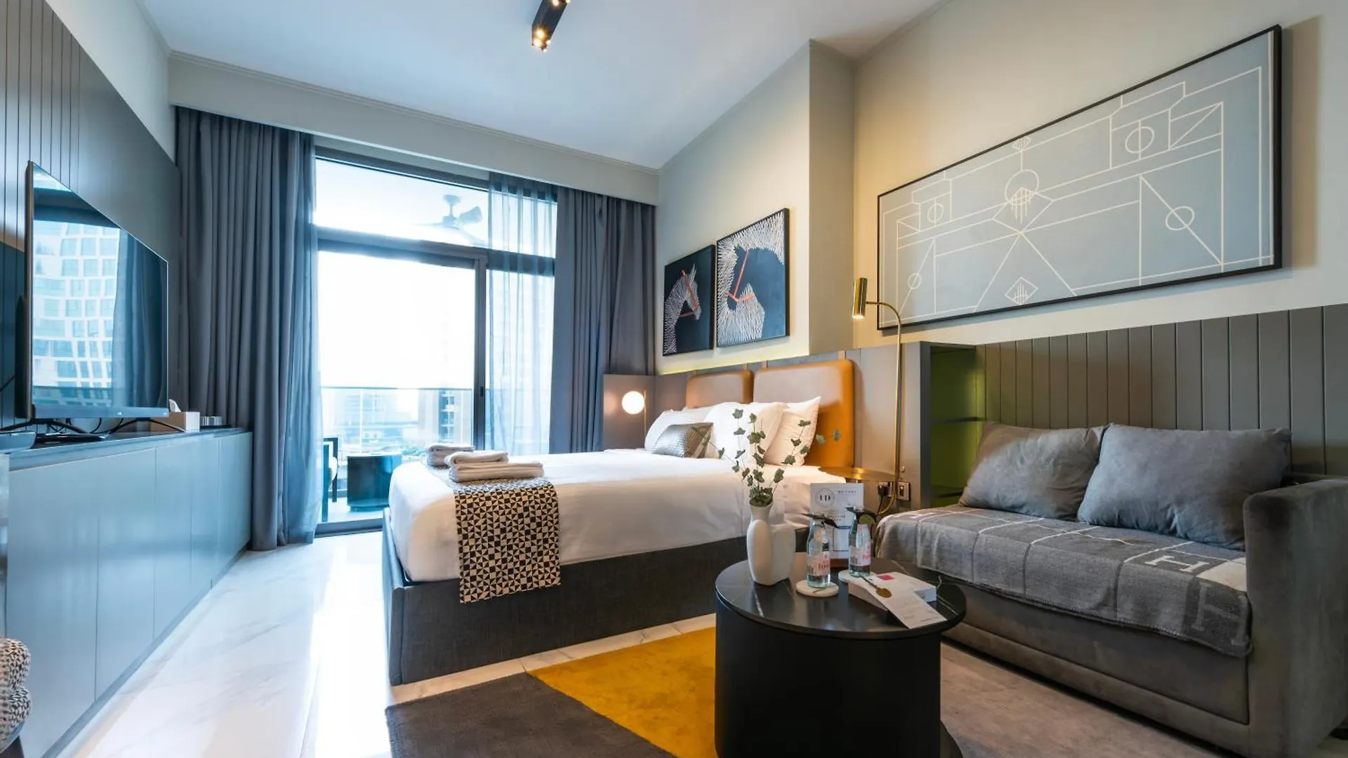 Canal View Studio Downtown - Near Dubai Mall & Burj Khalifa - Mag 318 0*,